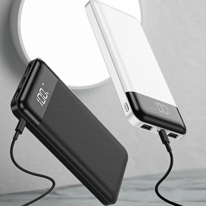 Fabric pattern high capacity portable charger