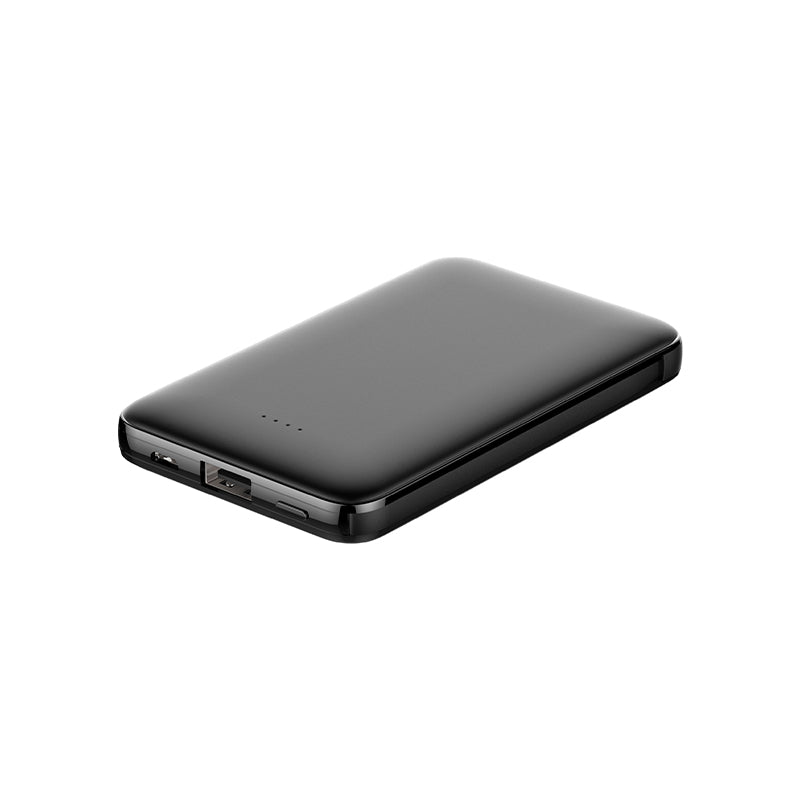 Ultra-thin alloy built-in cable portable charger