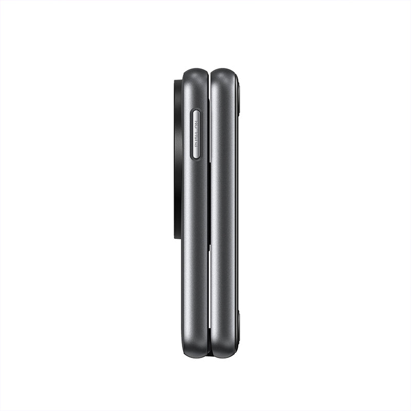Black aluminum alloy foldable portable charger
