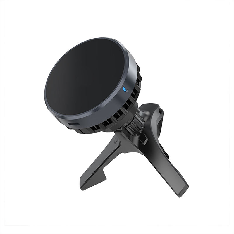 Fan cooling magnetic wireless car charger
