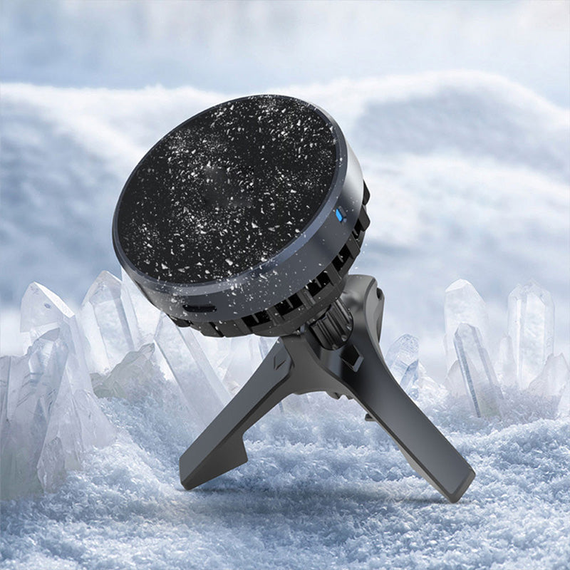 Fan cooling magnetic wireless car charger