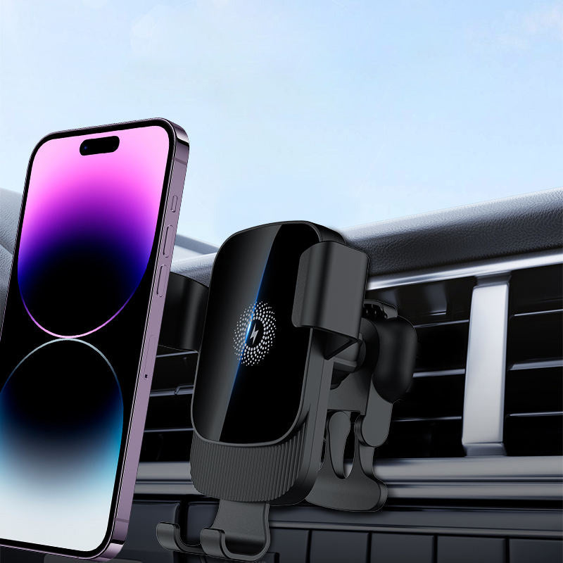 Triangle locking magnetic wireless car charger