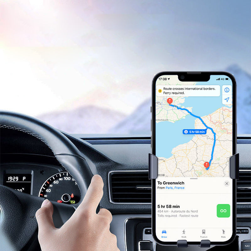 Triangle locking magnetic wireless car charger