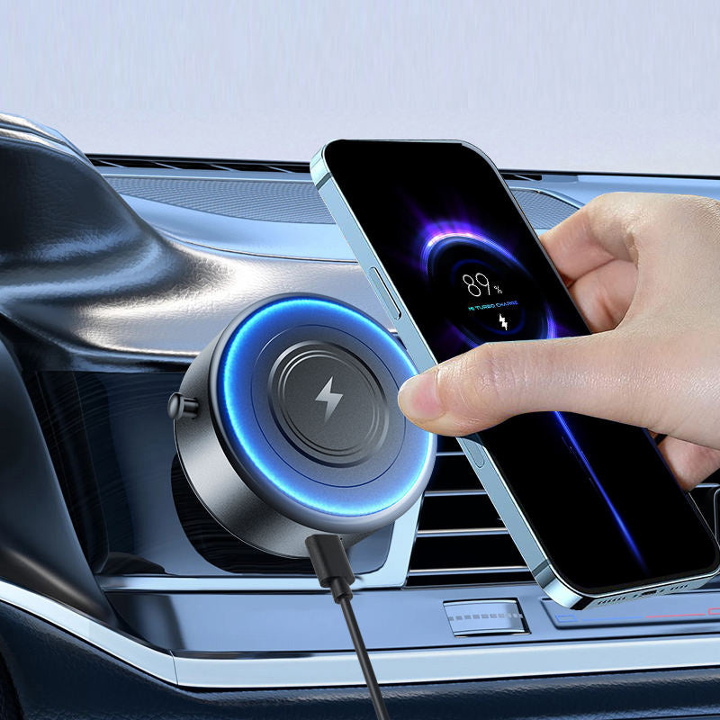 Vacuum suction cup strong magnetic car charger