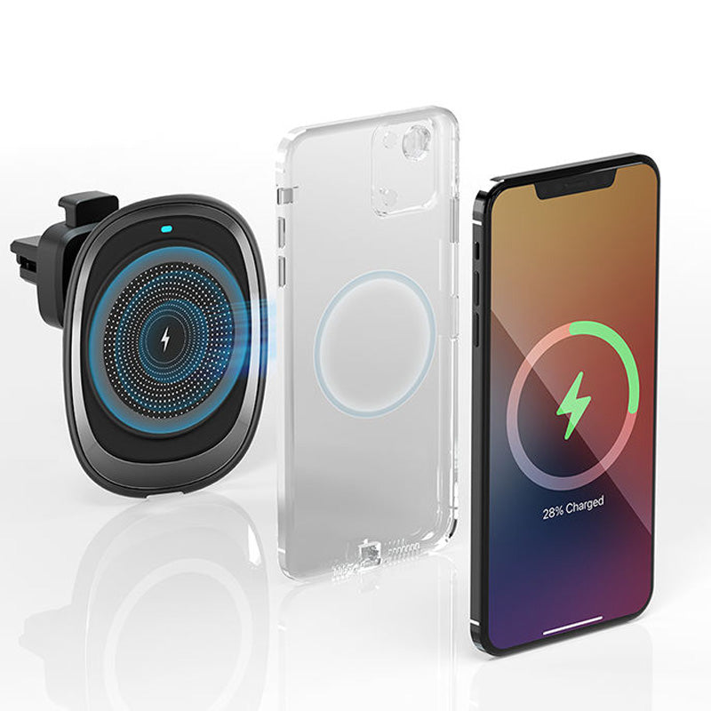 Smart cooling magnetic wireless car charger