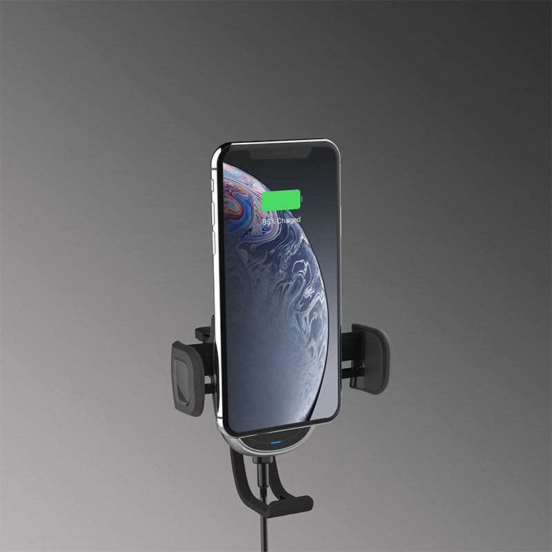 Automatic clamping fast charging car charger