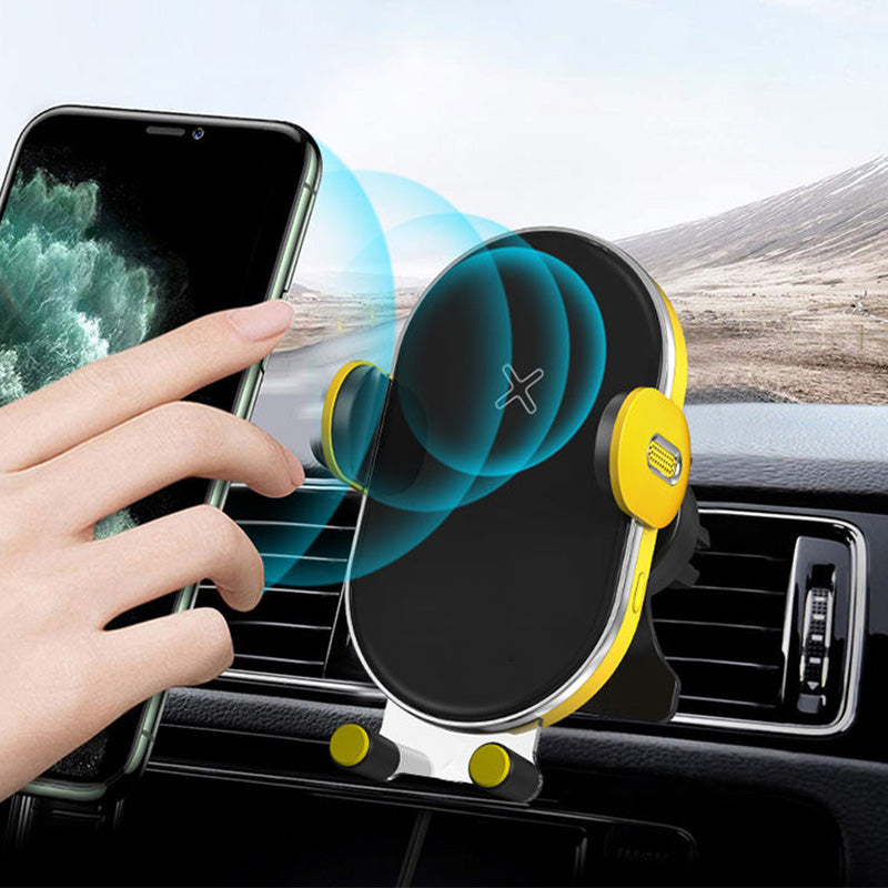 Smart induction wireless fast charging car charger