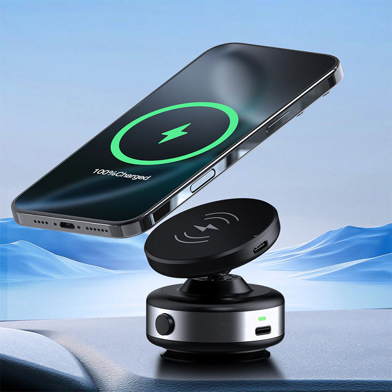 Electric vacuum suction cup 360 degree rotating car charger