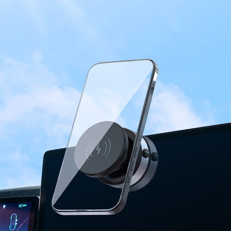 Electric vacuum suction cup 360 degree rotating car charger