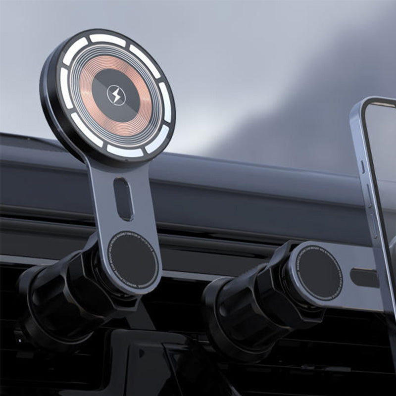 360 degree rotating magnetic wireless car charger