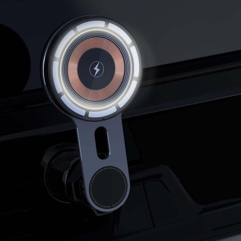 360 degree rotating magnetic wireless car charger