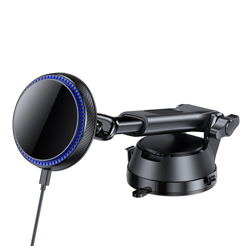 Multi-angle adjustable magnetic wireless car charger