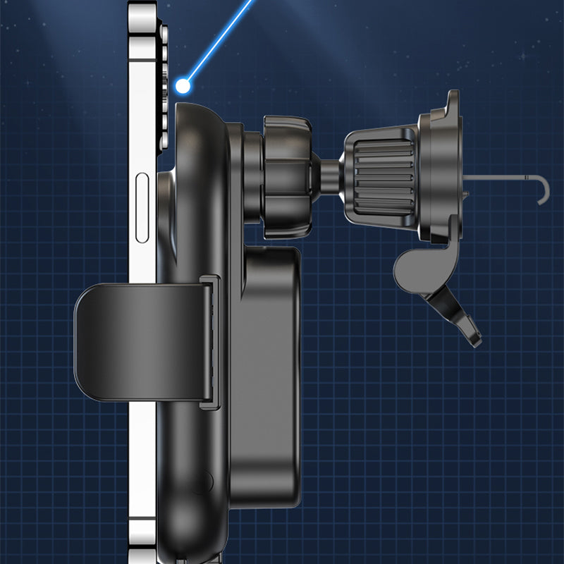 Multifunctional automatic clamping car charger