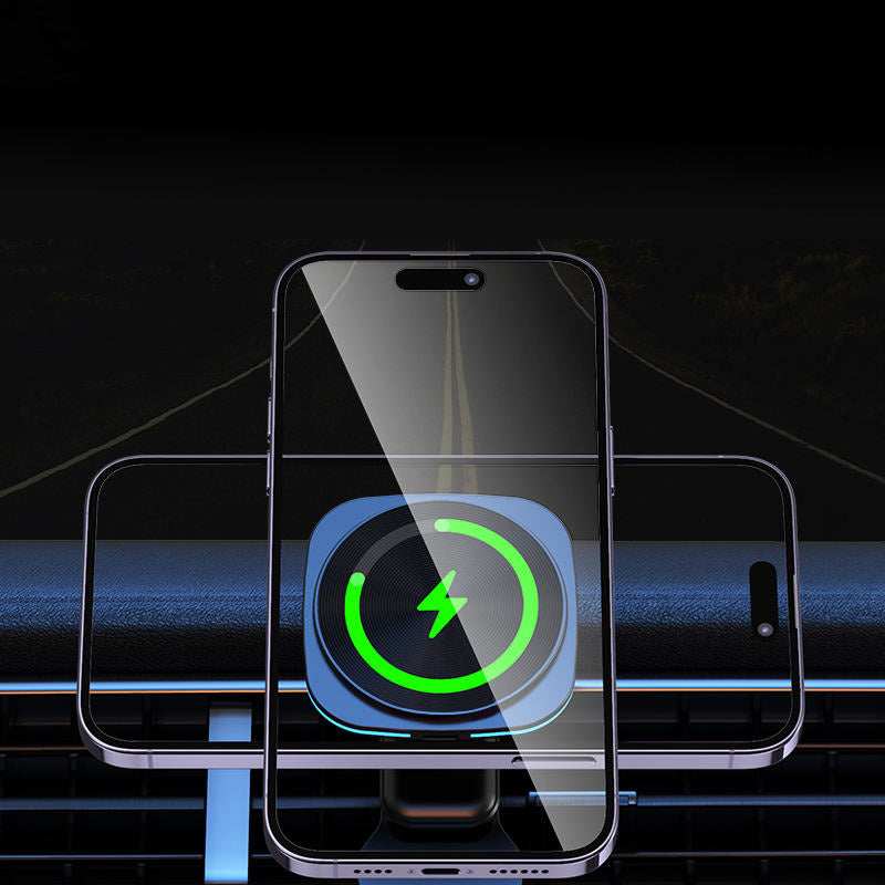 Magnetic wireless fast charging car charger