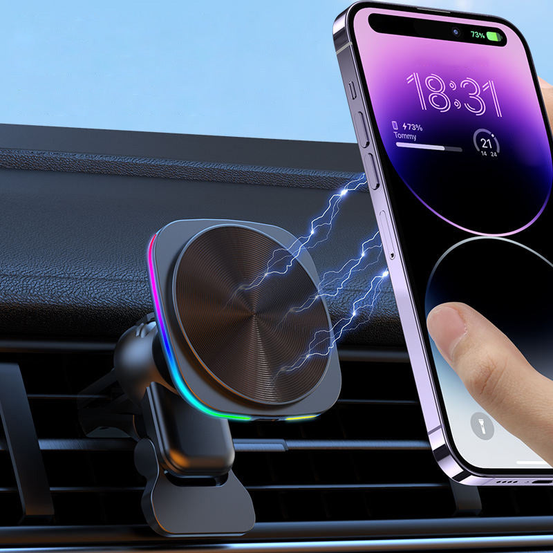 Magnetic wireless fast charging car charger