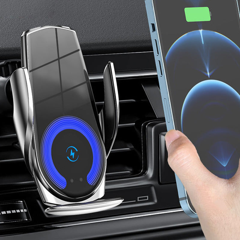 Automatic induction clamping wireless car charger