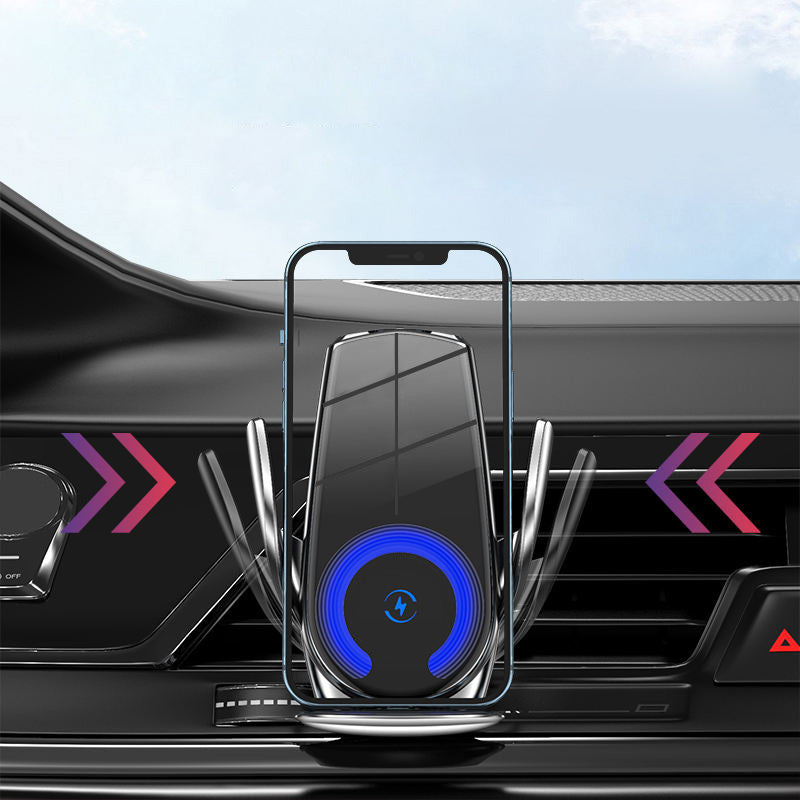 Automatic induction clamping wireless car charger