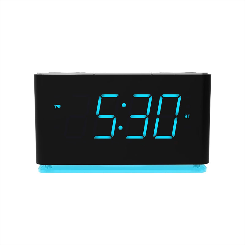 Time display LED night light bluetooth speaker charger