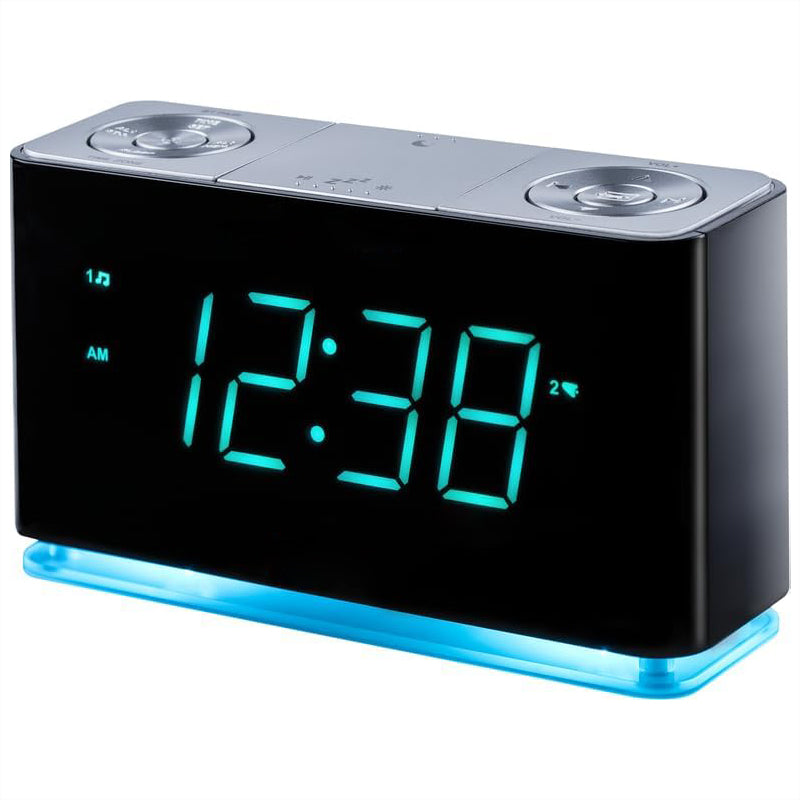 Time display LED night light bluetooth speaker charger