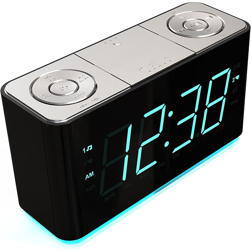Time display LED night light bluetooth speaker charger