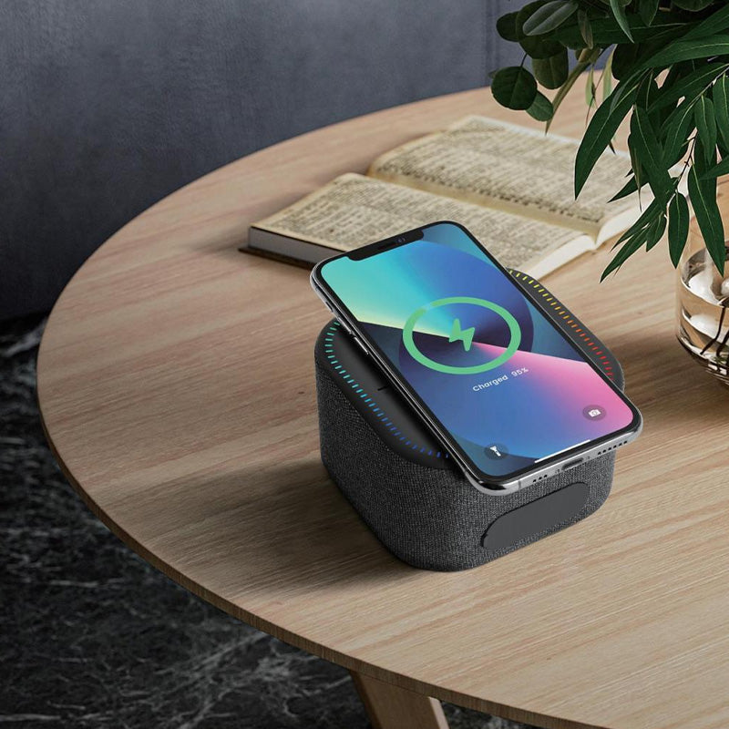Portable wireless bluetooth speaker charger