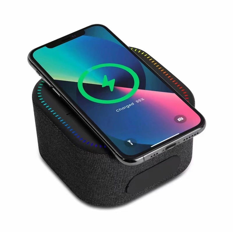 Portable wireless bluetooth speaker charger