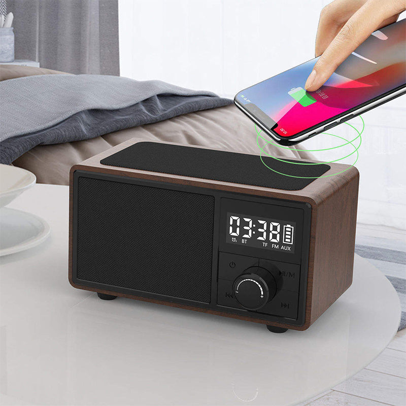Clock radio bluetooth speaker charger