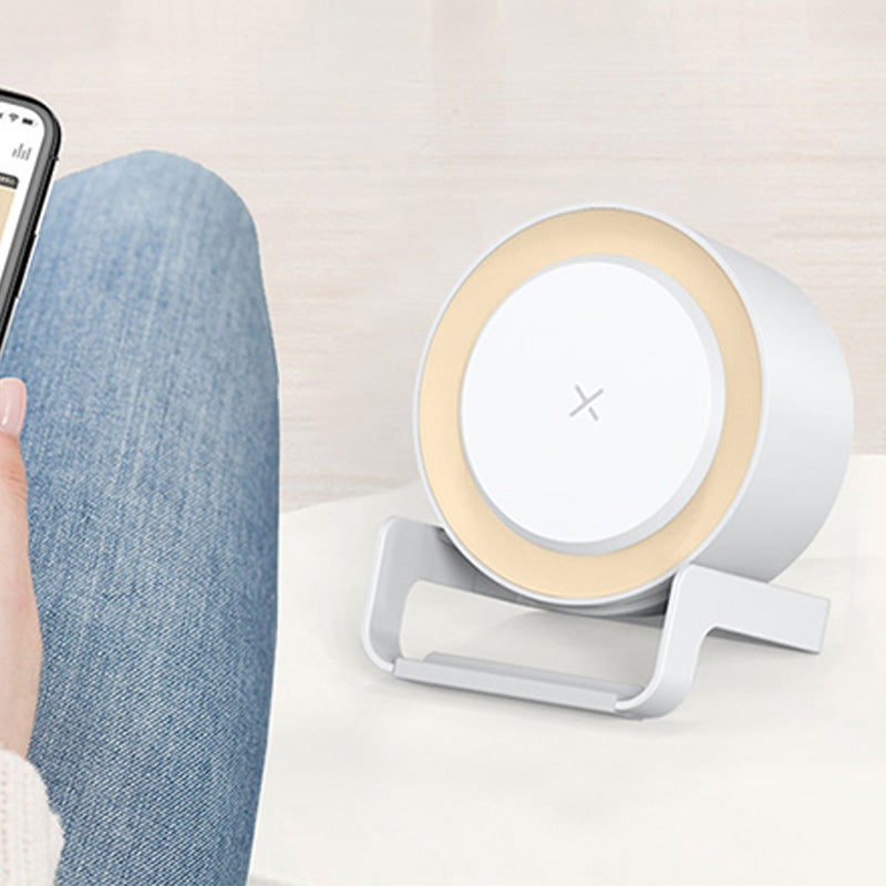 Portable wireless bluetooth speaker charger with night light