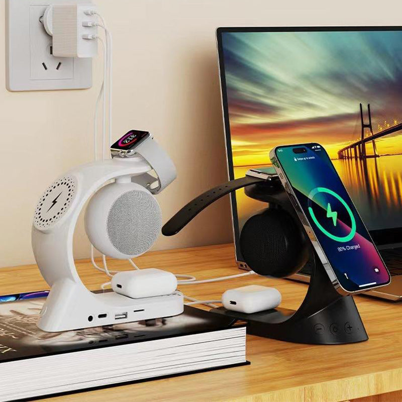 3-In-1 fast wireless bluetooth speaker charger