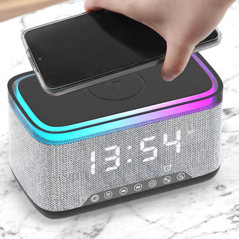 Clock display wireless bluetooth speaker charger