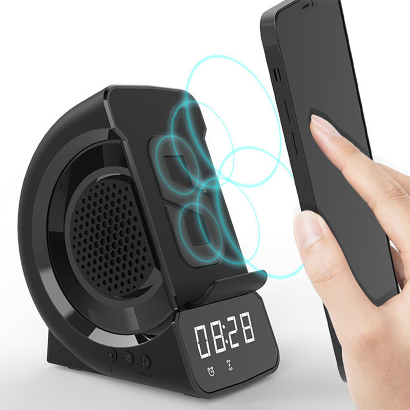 Surround sound alarm clock bluetooth speaker charger