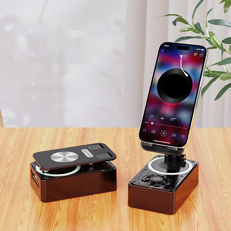 Portable mini foldable bluetooth speaker charger