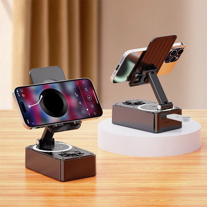 Portable mini foldable bluetooth speaker charger