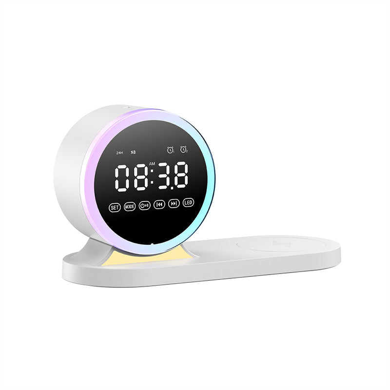 Simple and stylish RGB night light Bluetooth speaker charger