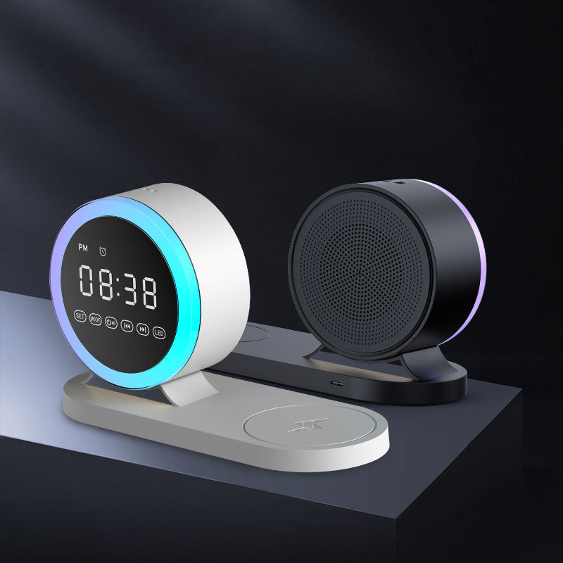 Simple and stylish RGB night light Bluetooth speaker charger