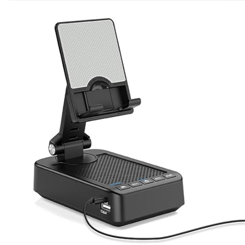 Foldable phone holder bluetooth speaker charger